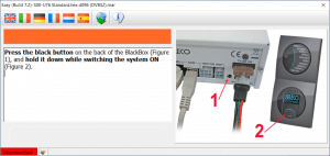 Teleco satellite firmware update screenshot