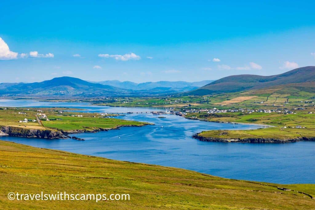 View of Portmagee, Co Kerry from Bray Head Walk