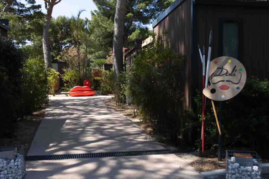 'Dali' camping area in Camping Le Brasilia, France